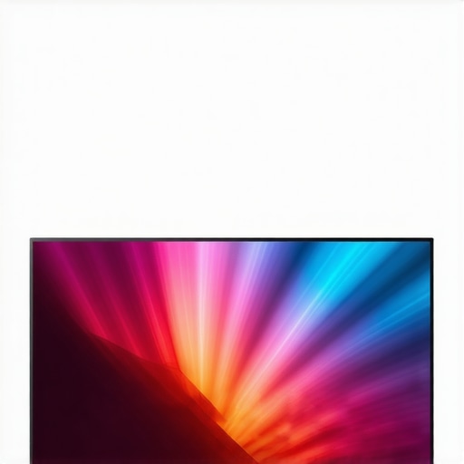 Close-up of a mini LED TV showing vibrant HDR image with adjustable settings