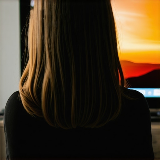 Person fine-tuning Mini LED TV contrast and brightness for vivid visuals