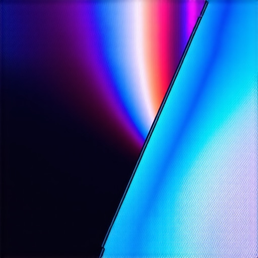 Detailed close-up of contrast zones on a mini-LED TV panel