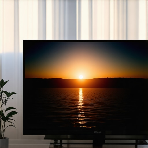 A detailed shot of a mini LED TV screen illustrating contrast zones and HDR calibration