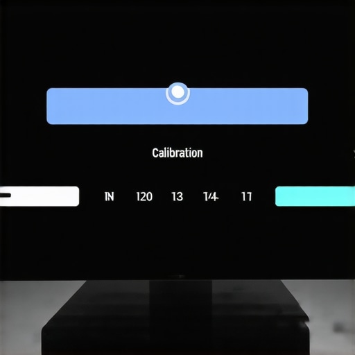 A close-up of a mini LED TV screen showing contrast and HDR brightness settings being adjusted.